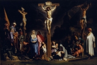 &quot;Crucifixion&quot; Karya pelukis Belanda Rembrandt Harmenszoon van Rijn (1606-1669)