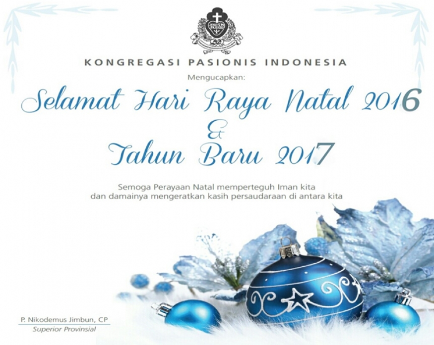 Ucapan Selamat Natal 2016 dan Tahun Baru 2017